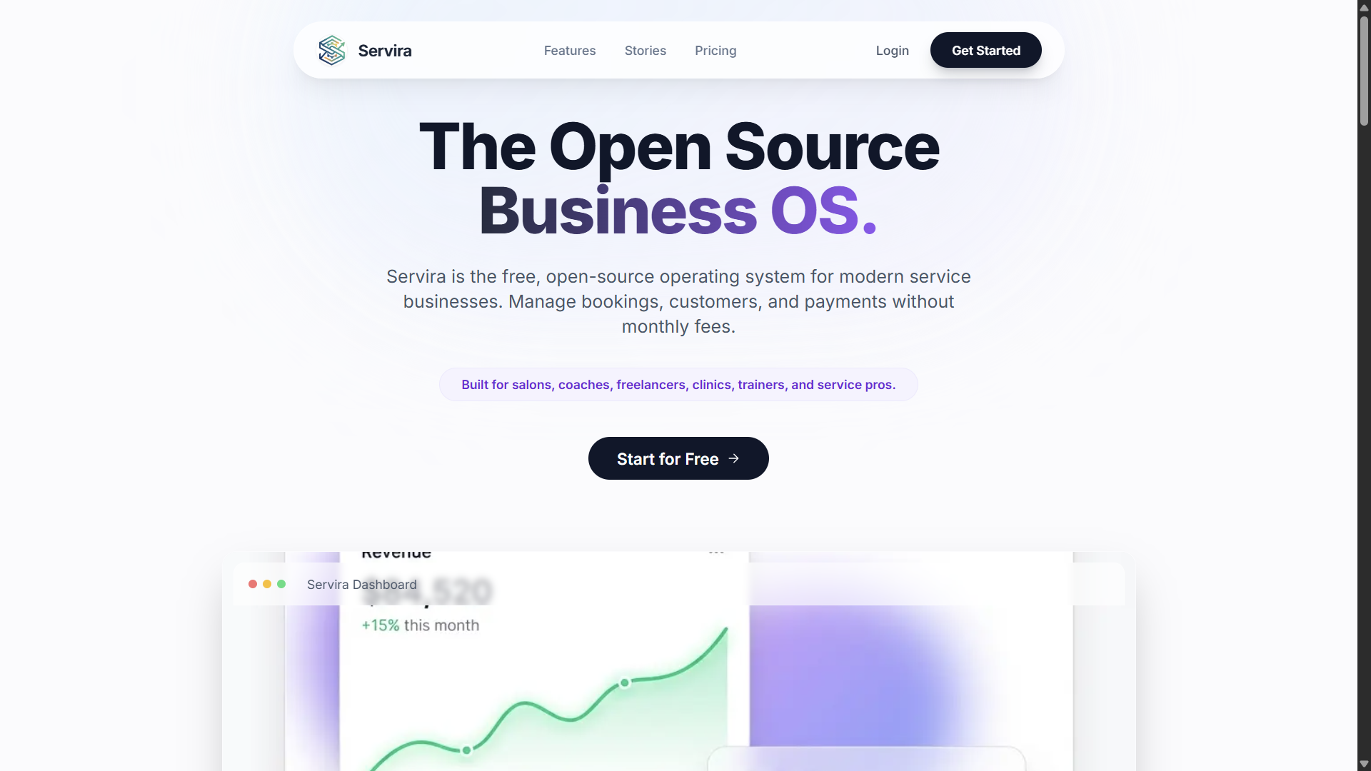 Servira Project Screenshot
